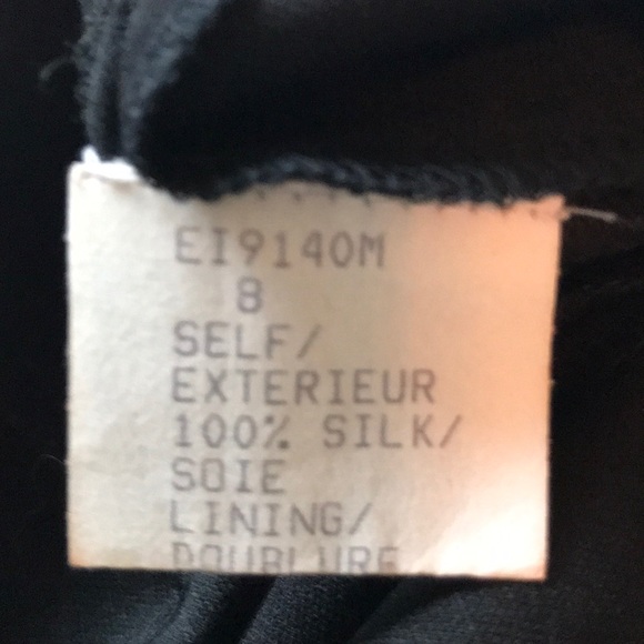 Tadashi Collection black silk lined gored skirt - Picture 5 of 5